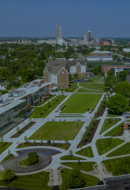 Aerial view of the Indiana Tech campus