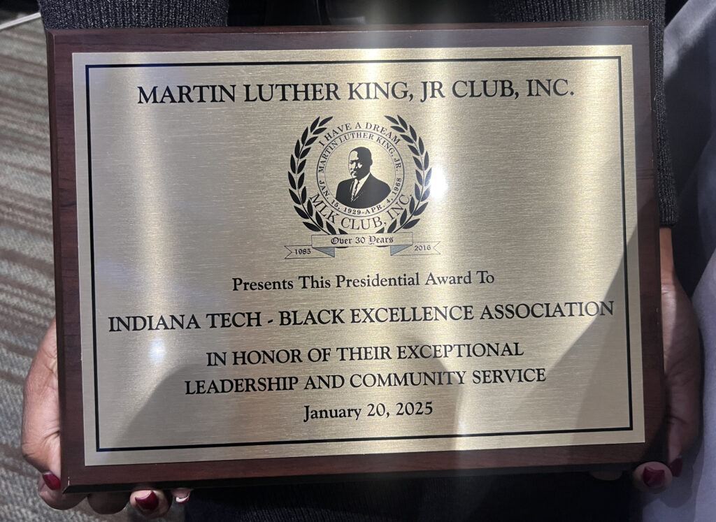 The MLK Jr. Club's President's Award