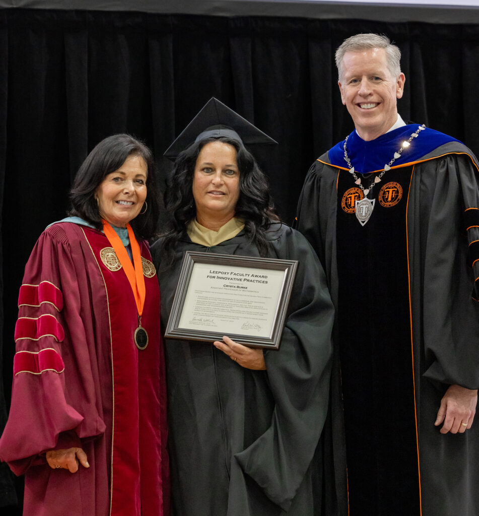 professor burke with professor watland and president einolf